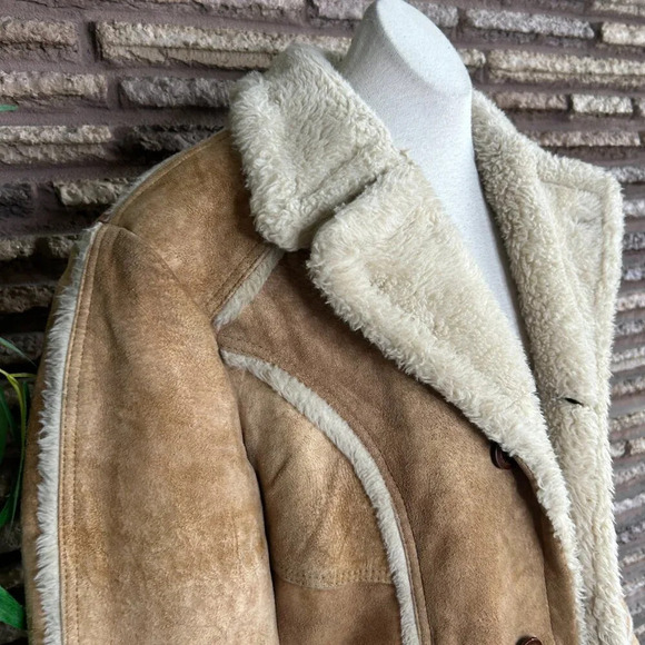 Field and Stream Gordon & Ferguson Suede Sherpa Lined Heavy Jacket Size 40 - Picture 9 of 14